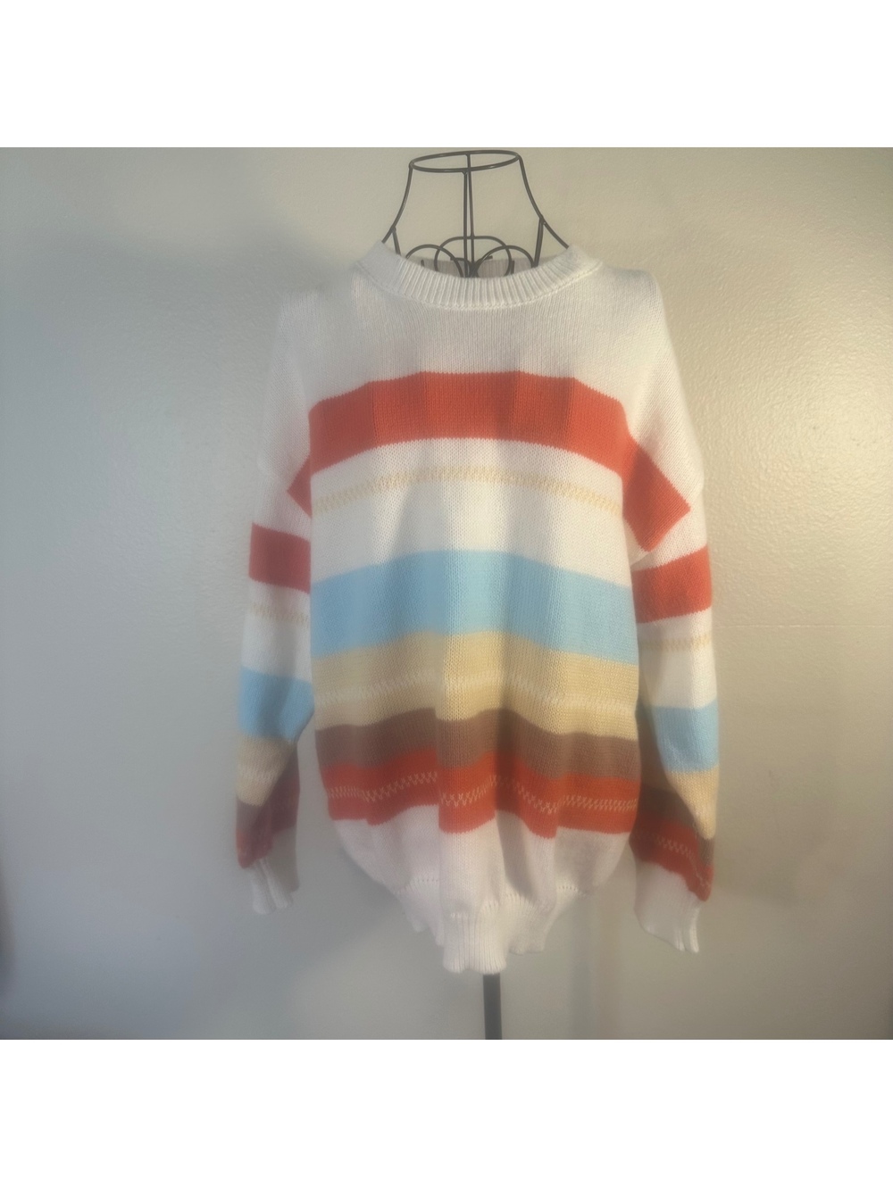 Multicolored Horizontal Stripe Sweater